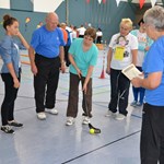 Station Hockeyschuß betreut von Gertraud und Paul Jankowski